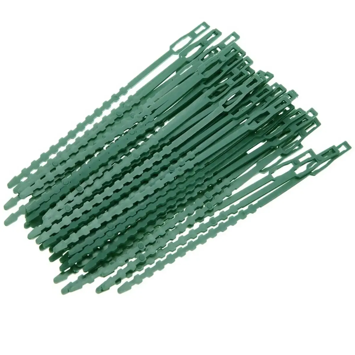Size: M, Color: Beige - 30/50/100/200Pcs Reusable Garden Cable Ties Plant Support Shrubs Fastener Tree Locking Nylon Adjustable Plastic Cable Ties Tools