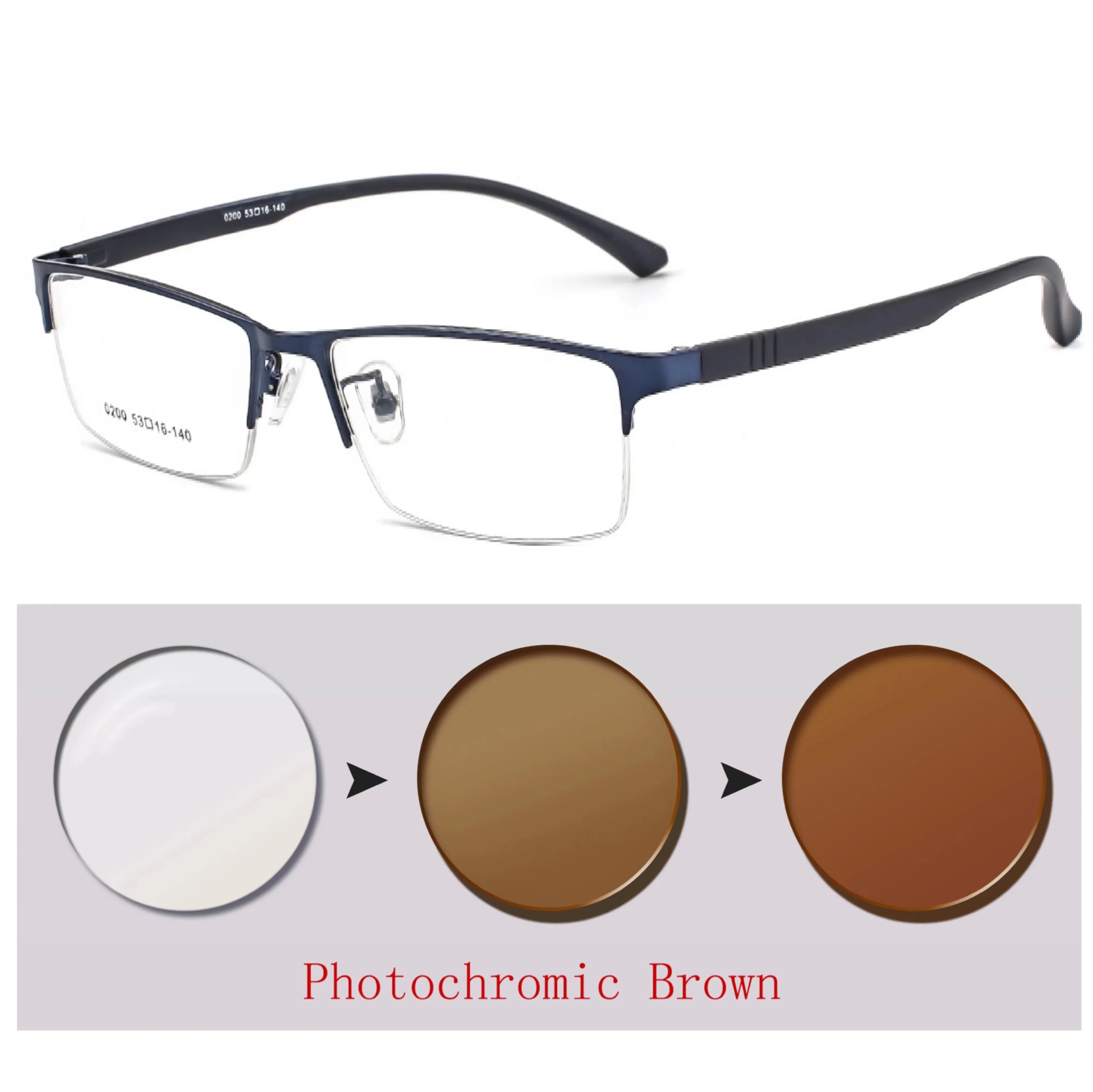 Frame Color: Yellow, Ships From: CHINA, Eye Prescription: +25 - Photochromic Sunglasses Chameleon Lens Myopia Blue Light Blocking Men's Computer Glasses Game for Sight +0.50 +0.75 +175 +2.5 +6