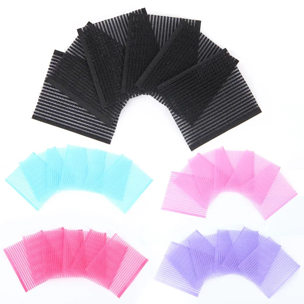 Color: GRAY - 6Pcs Barber Acessories Bangs Magic Paste Posts Hair Sticker Clip Gripper Barber Grippers Hair Holder for Hair Styling Cutting