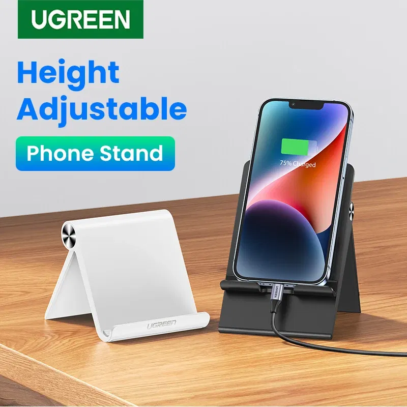 Color: Transparent, Ships From: CHINA - UGREEN Phone Holder Stand Moblie Phone Support For iPhone 16 15 ProMax Xiaomi Samsung Tablet Holder Desk Cell Phone Holder Stand