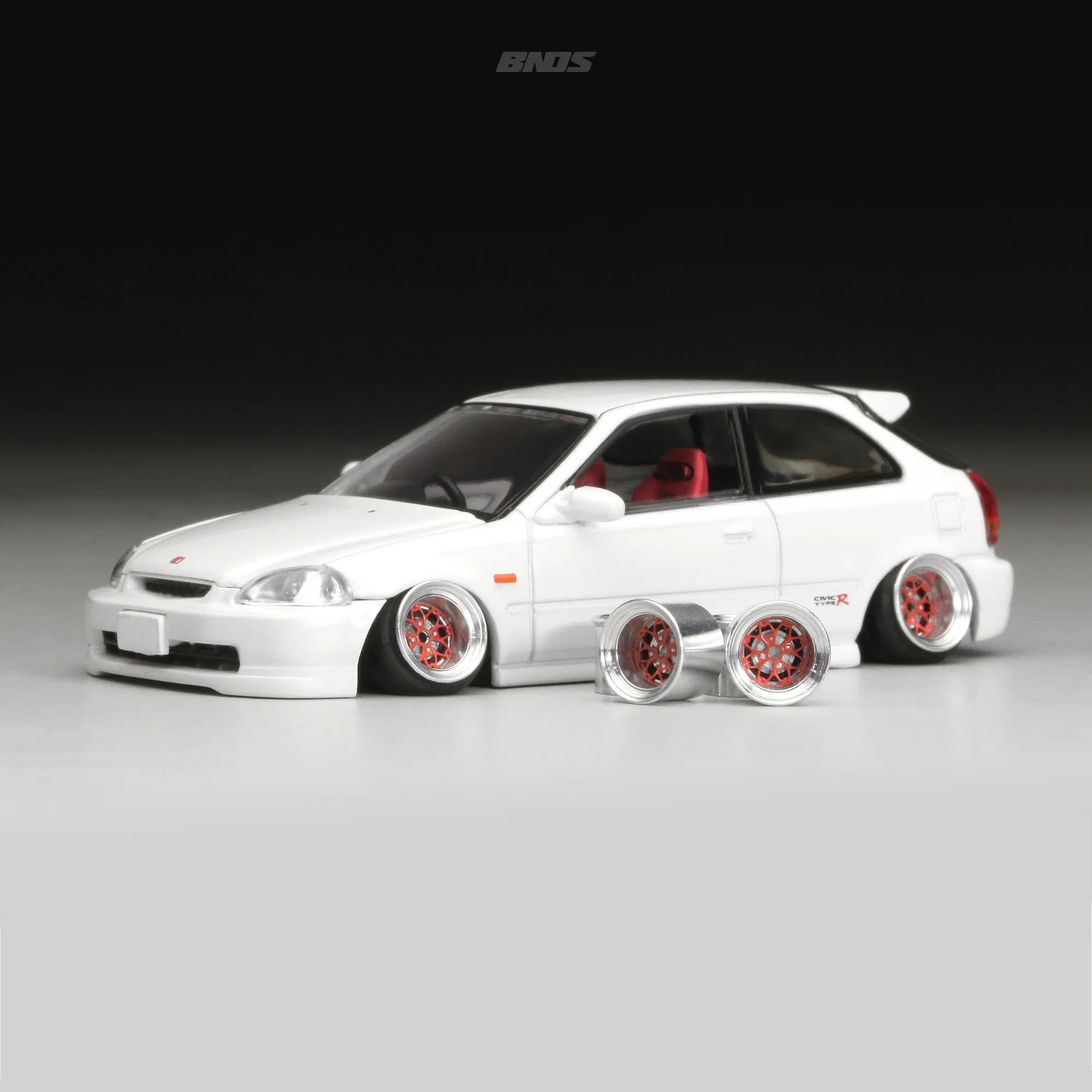 Color: Silver - 1/64 Alloy Wheels With Rubber Tires By BNDS Assembly Rims Modified Parts for Model Car Refitted VIP Style No.64053-64088