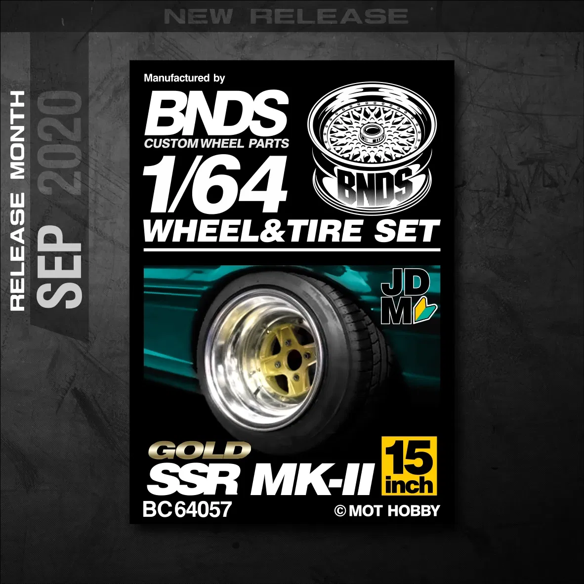 Color: Silver - 1/64 Alloy Wheels With Rubber Tires By BNDS Assembly Rims Modified Parts for Model Car Refitted VIP Style No.64053-64088
