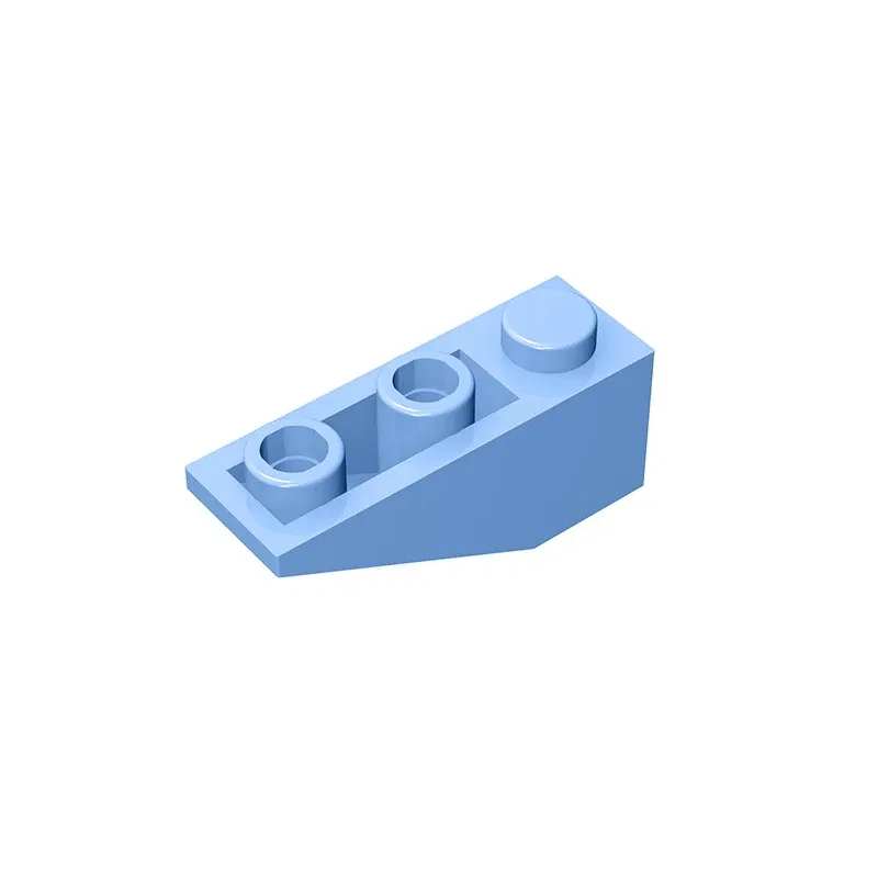 Color: Bright Green - Gobricks GDS-596 Slope, Inverted 33 3 x 1 compatiblewith lego 4287 pieces of children's toys Assembles Building Blocks Technical