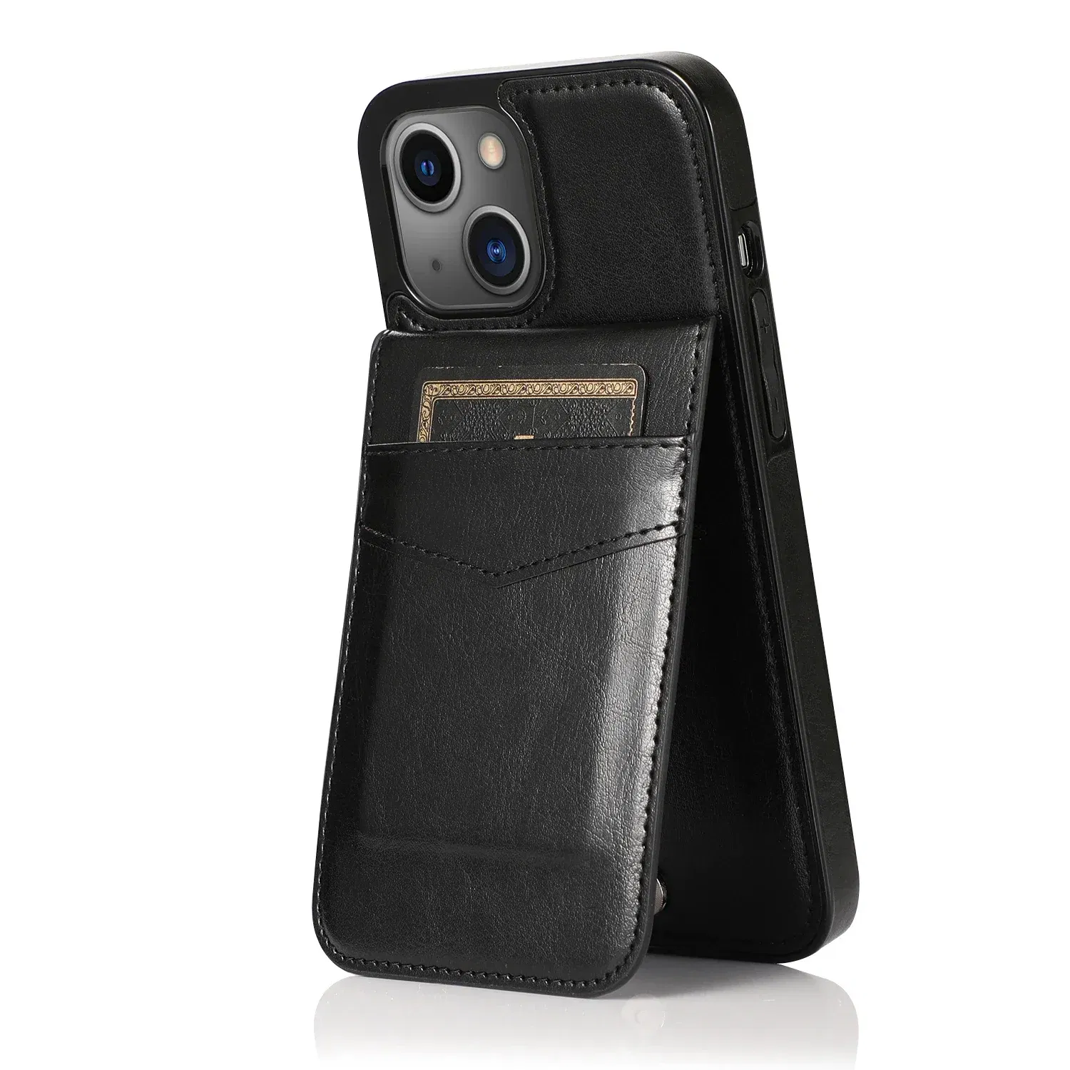 Color: Blue, Material: Nylon - Faux Leather Wallet Kickstand Phone Case for IPhone 13 12 Mini 16E 16 15 14 11 Pro Max X XR XS 7 8 Plus Case with Credit Card