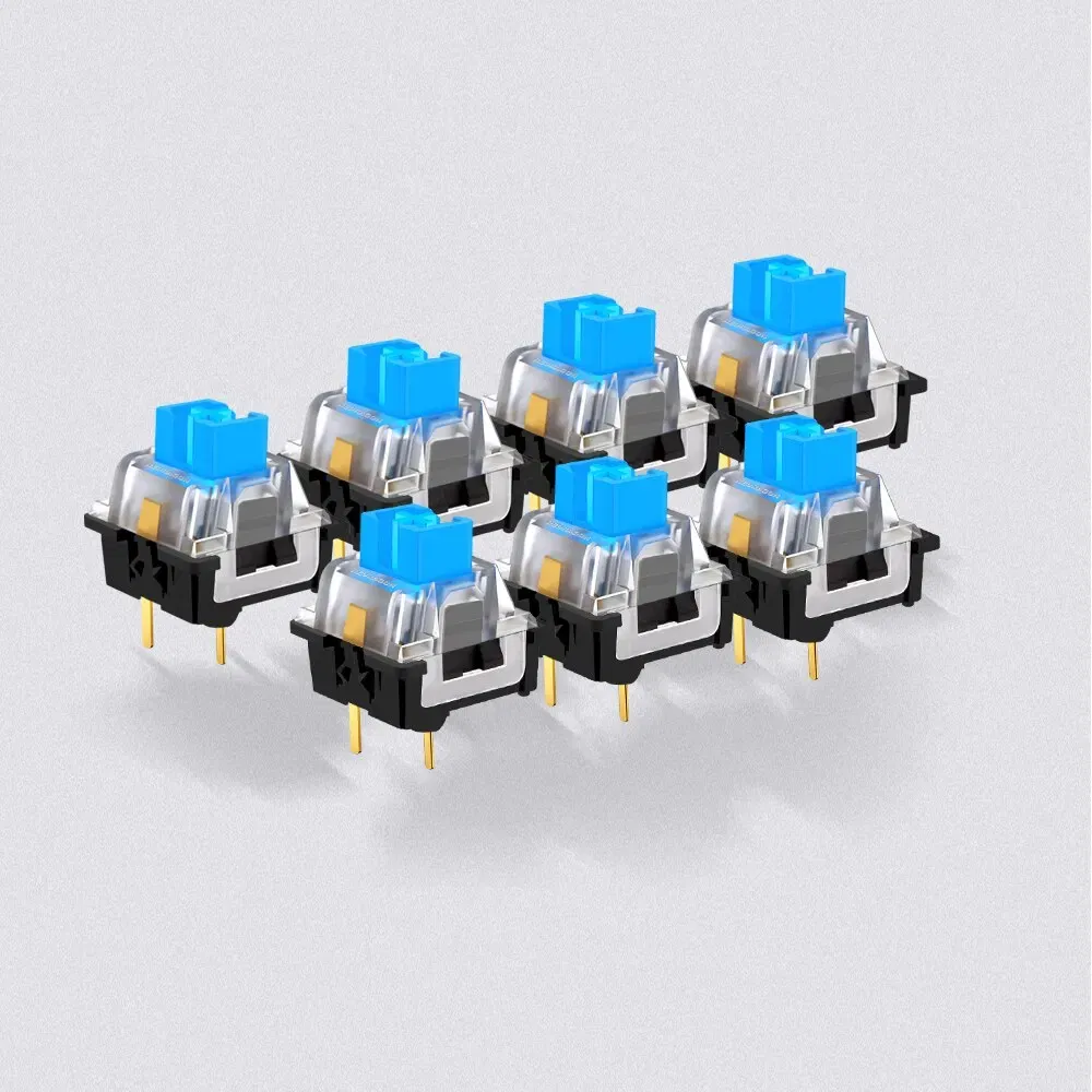 Color: Olive, Axis Body: Brown Switch - REDRAGON SMD RGB MX Switch 3Pin Clicky Linear Tactile Silent Red Blue Black Brown Purple Switche For Backlit Mechanical Keyboard