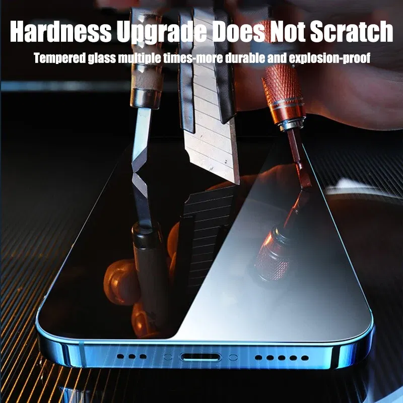 Color: Lucent, Bundle: 4 pieces - 4PCS Tempered Glass For iPhone 15 Pro Max 14 Pro 11 12 13 14 PRO MAX Screen Protector Glass For iPhone 15 14 Plus 13 12 Mini