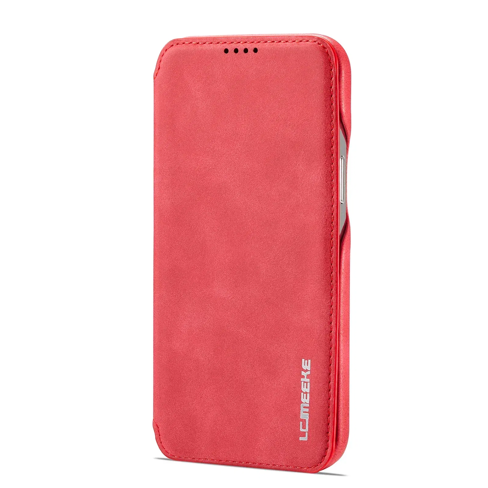 Color: Red, Compatibility by Model: iPhone 15 - Leather Flip Wallet Phone Cover for IPhone 17E 14 15 16 Pro Max 13 12 Mini 11 XS X XR 8 7 Plus SE 2022 Slim Card Slots Book Bag