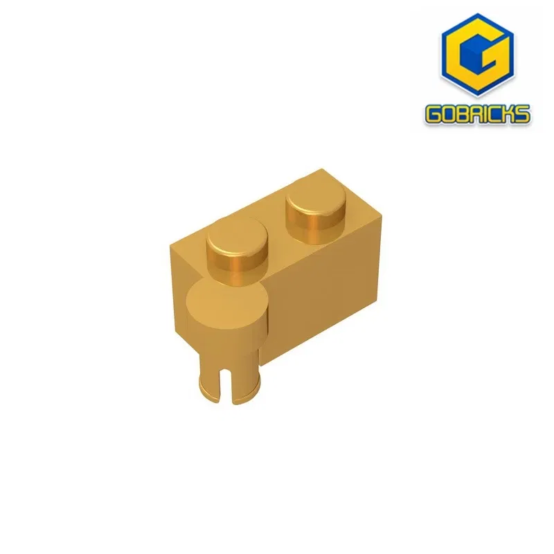 Color: Silver - Gobricks GDS-810 HINGE 1X2 UPPER PART compatible with lego 3830 children's DIY Educational Building Blocks Technical