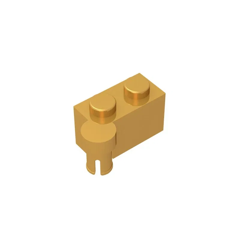 Color: Silver - Gobricks GDS-810 HINGE 1X2 UPPER PART compatible with lego 3830 children's DIY Educational Building Blocks Technical