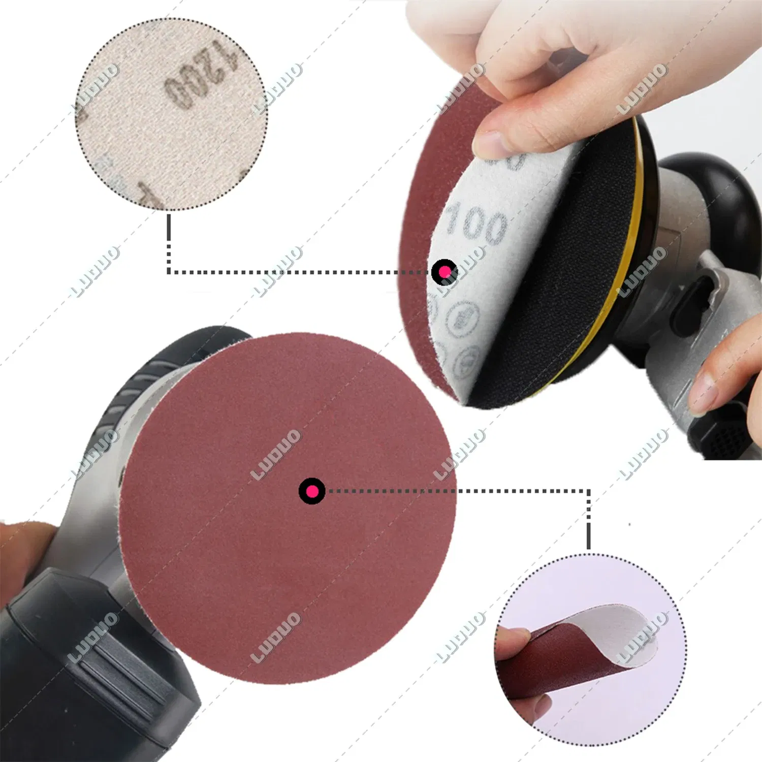 Color: WHITE, Ships From: CHINA, Model: 10000 - 2 3 4 5 6 Inch Round Sandpaper Disk Abrasive Polish Pad Plate Sanding Sheet Polishing Kit Grit Paper Discs Grit 60-5000