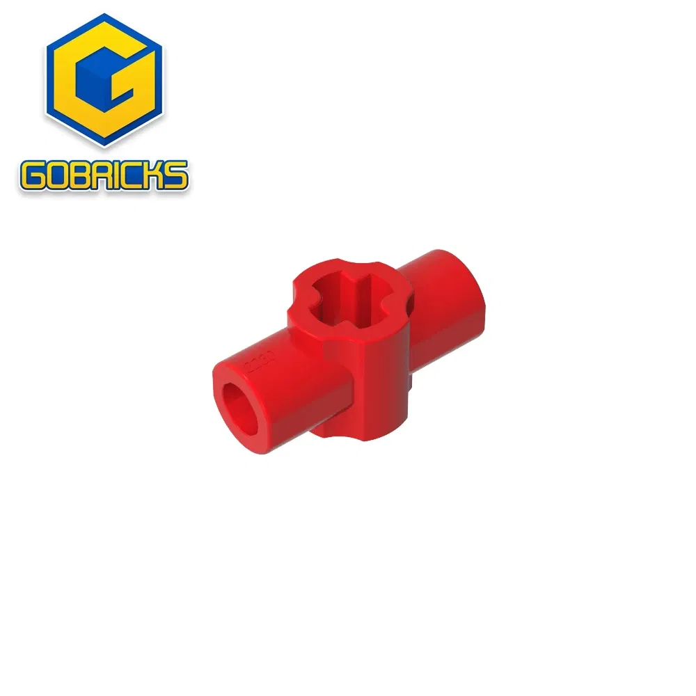 Color: Pink - Gobricks GDS-2230 Technical Axle Connector Hub with Perpendicular compatible with lego 24122 Assembles Building Blocks