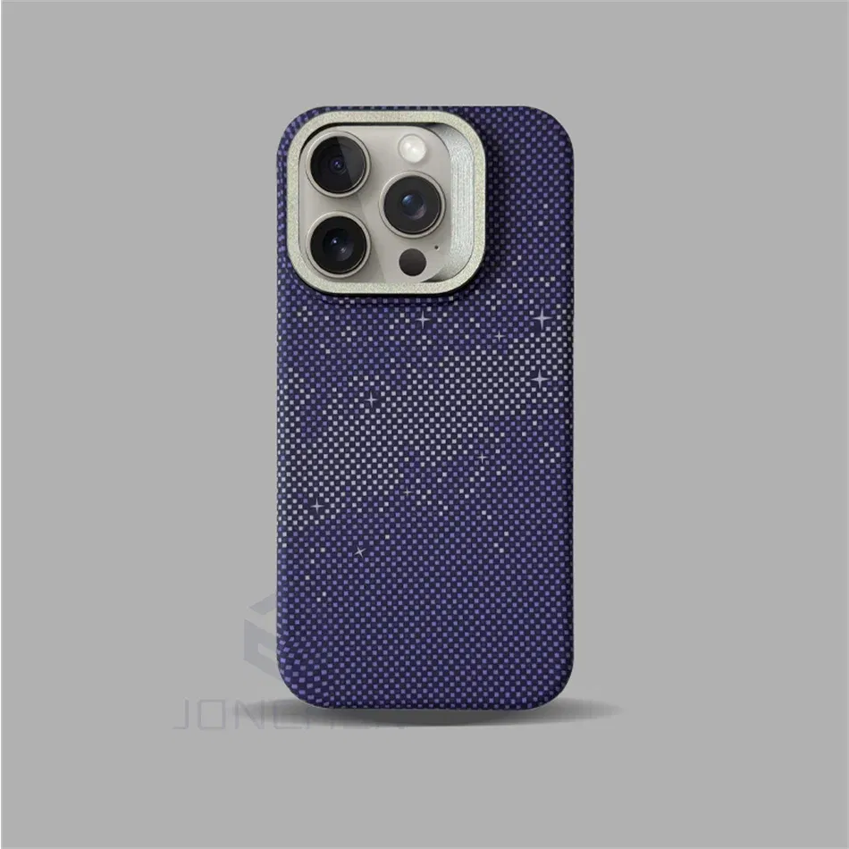 Color: MULTI, Material: Neoprene - Luxury Magnetic Stand Metal Lens Relief Carbon Fibre Pattern For Magsafe Case For iPhone 15 14 13 Pro Max Shockproof Back Cover
