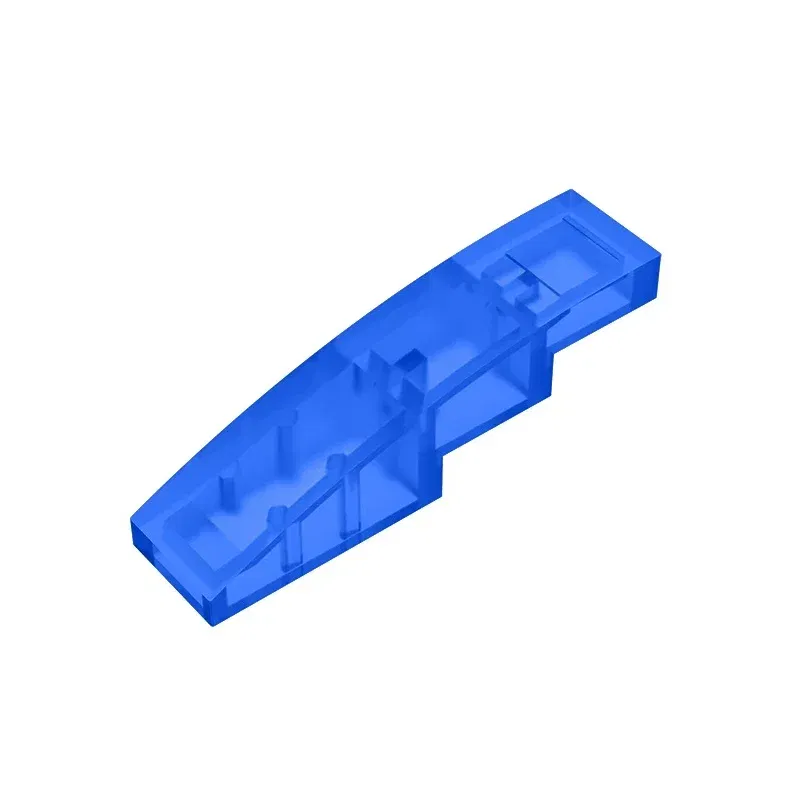 Color: black - Gobricks GDS-658  Slope, Curved 4 x 1 compatible with lego 11153 61678 pieces of children's DIY Educational Building Blocks