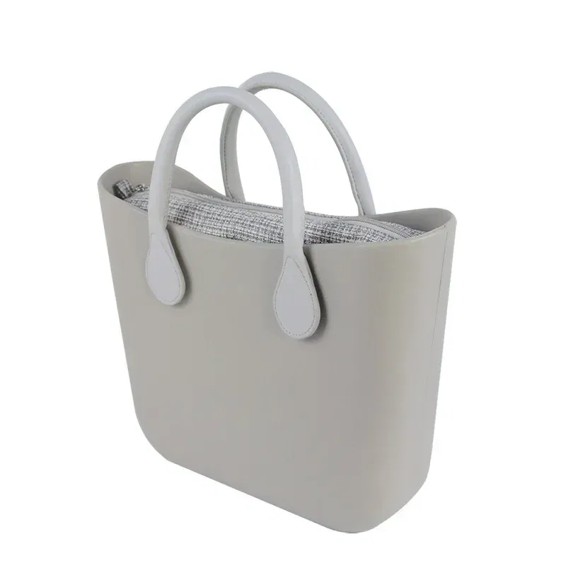 Color: Blue - TANQU Classic Mini linen canvas organizer fabric inner lining Insert for Obag Mini O Bag Women's Handbag Accessory