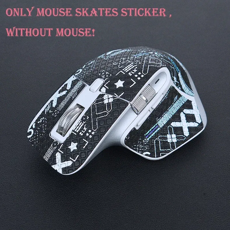 Color: Khaki - Full Set DIY Mouse Skin Skates Side Stickers Anti-slip Tap for Logistic MX Master 3 3S Game Mouse DIY Handmade Mouse Skate