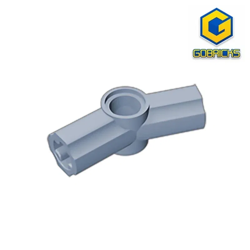 Color: WHITE - Gobricks GDS-918 Technical, Axle and Pin Connector Angled #3 - 157.5 degrees compatible with lego 32016 Building Blocks