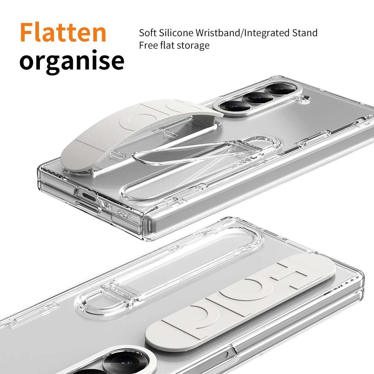 Color: Lotus root color, Material: Cotton Fabric - Touch Pen Case For Samsung Galaxy Z Fold 6 5 4 3 Skin Friendly Folding Hinge with Elastic Wrist Band Screen Tempered Film Cover