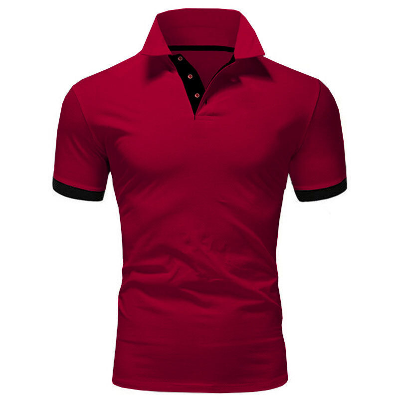 Color: Gold, Size: XXXL - Men's Short Sleeve Polo Shirts Casual Slim Fit Basic Designed Shirts Quick-drying Anti-wrinkle Tops