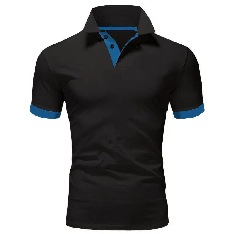 Color: Gold, Size: XXXL - Men's Short Sleeve Polo Shirts Casual Slim Fit Basic Designed Shirts Quick-drying Anti-wrinkle Tops