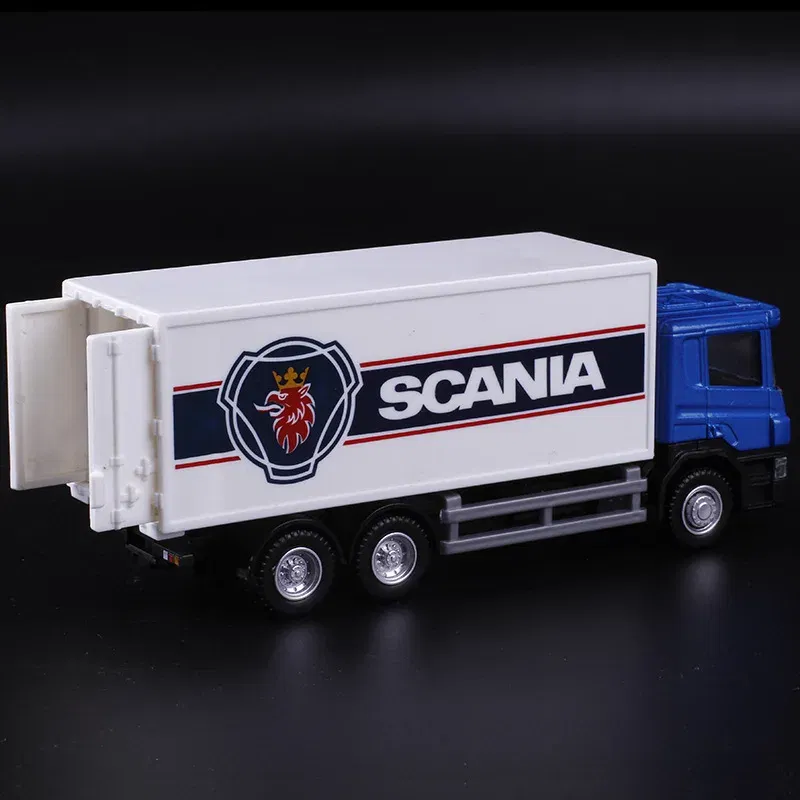 Color: WHITE - Railed/Motor/Car/Bicycles Large Container Transport Truck Simulation Exquisite Diecast & Toy Vehicles RMZ city 1:64 Alloy Model