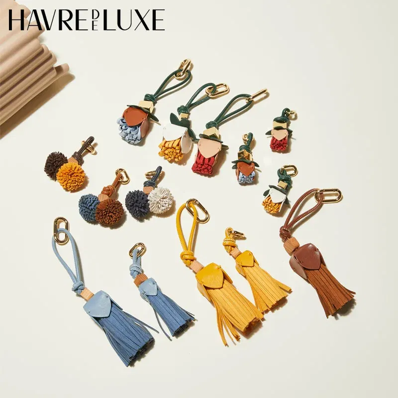 Color: Pink - New color matching exquisite small bag charm keychain shoes accessories handmade DIY limited bag small pendant