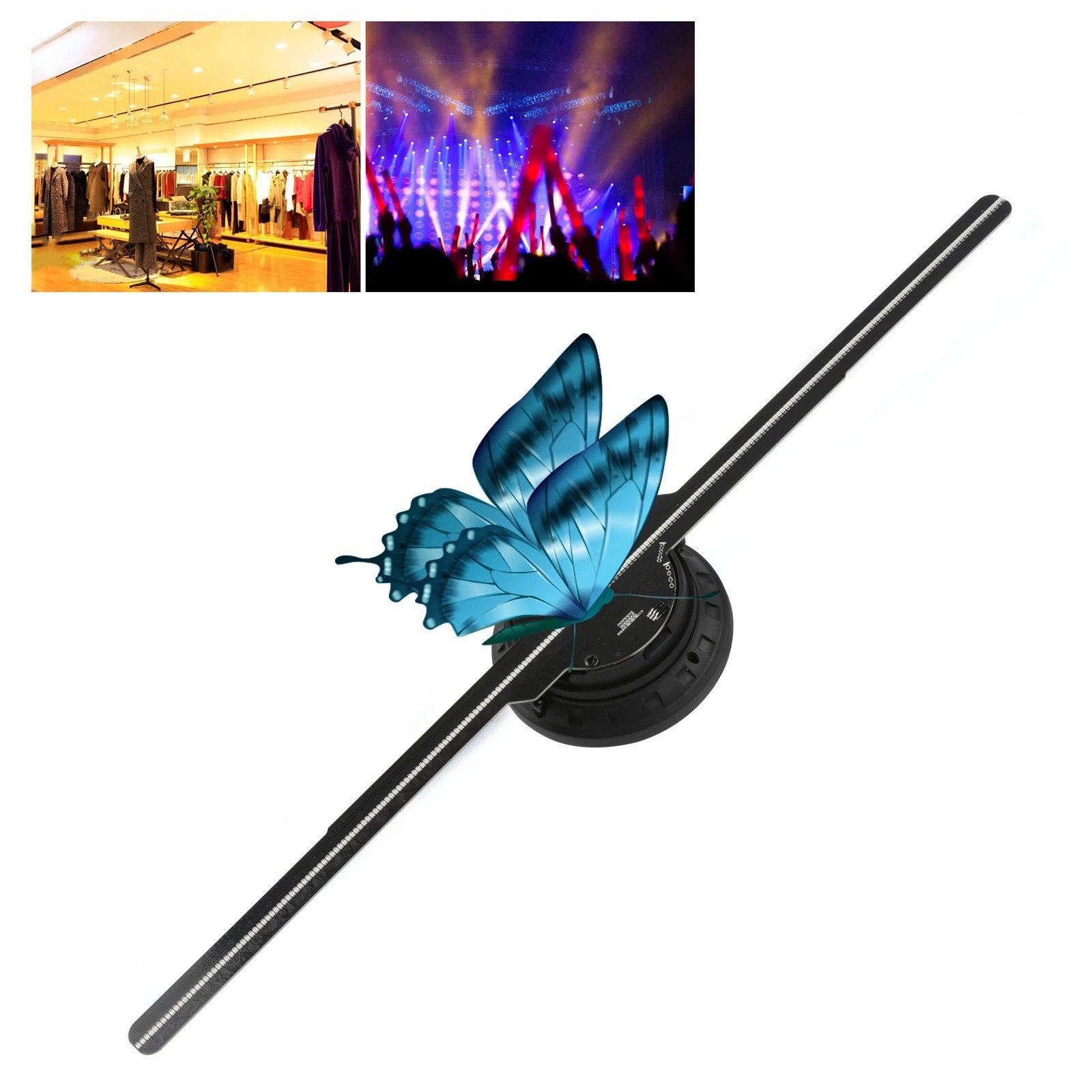 Holographic 3D Projector Rotary Fan