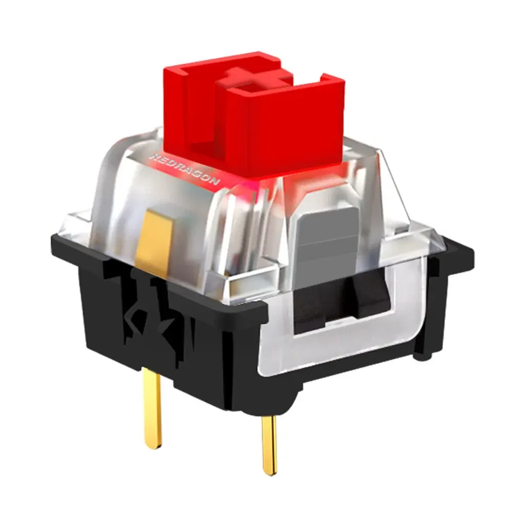 Color: Khaki, Axis Body: Brown Switch - REDRAGON SMD RGB MX Switch 3Pin Clicky Linear Tactile Silent Red Blue Black Brown Purple Switche For Backlit Mechanical Keyboard