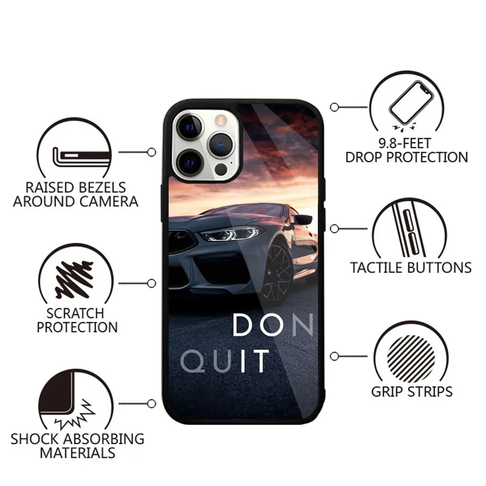Color: Black, Material: NEOPRENE - Blue Red Car for B-BMW Phone Case Strong Magnetic For IPhone 15,14,13,Pro,Max,Plus,11,12,Mini For Magsafe Wireless Charging