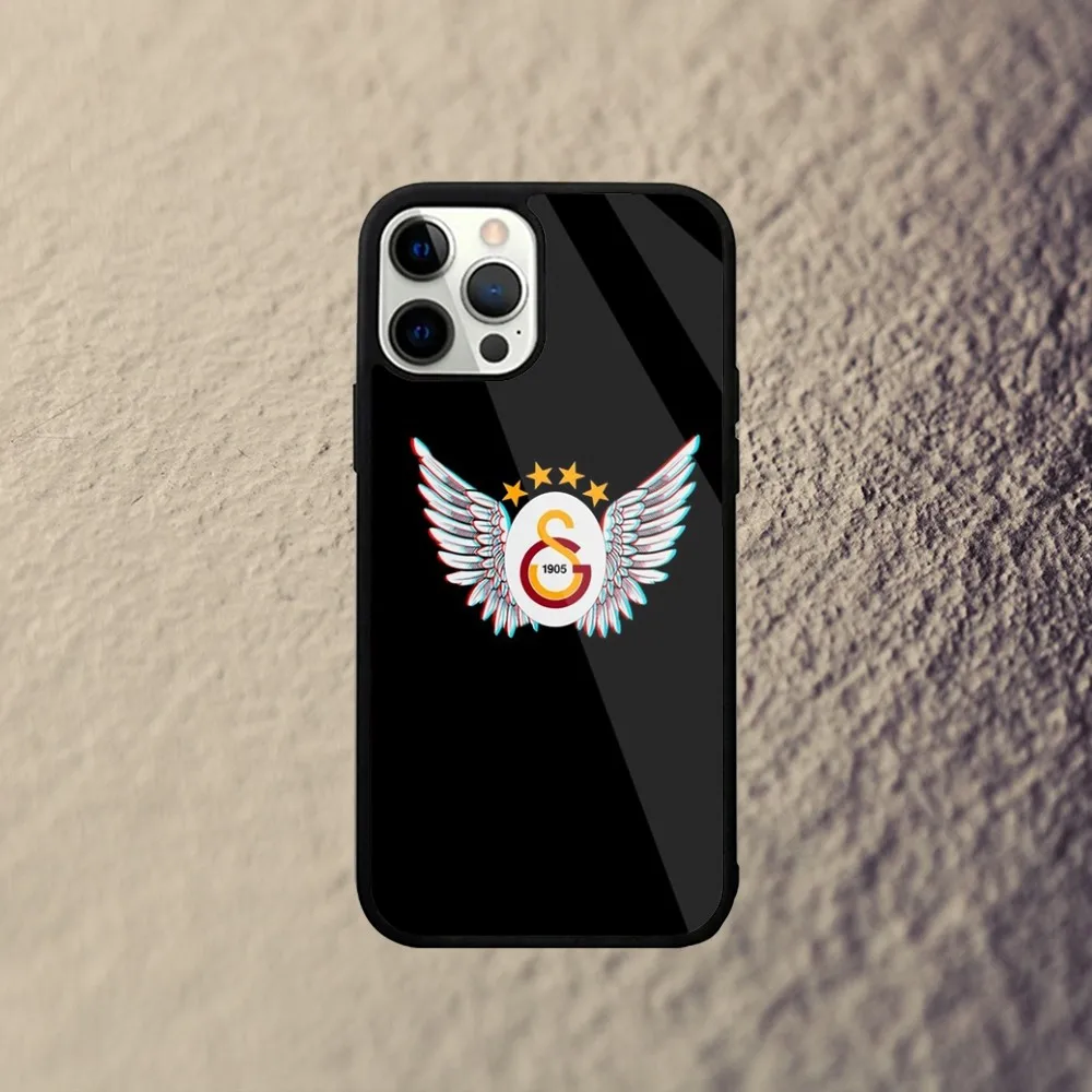 Color: Gold, Material: leather - G-Galatasaray 1905s Phone Case For iPhone 16,15,14,13,12,11,Plus,Pro,Max Mini Magsafe Magnetic Wireless Charging