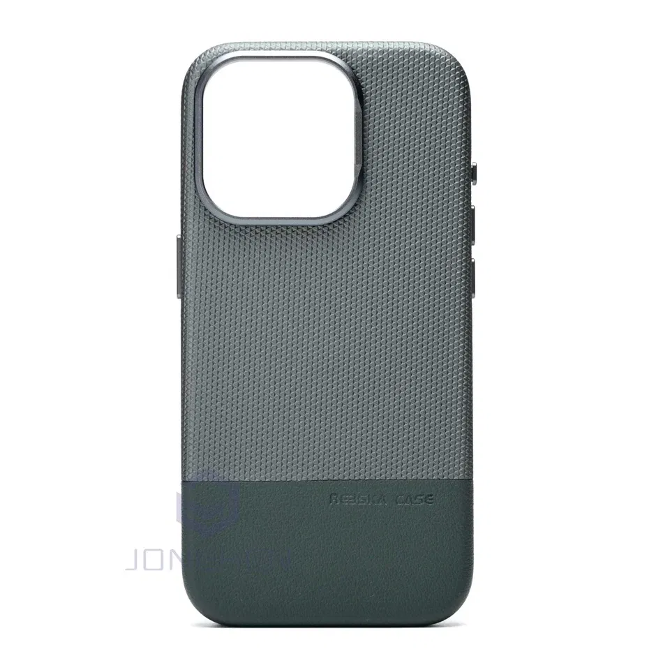 Color: Blue, Material: Neoprene - Business Hit Color Relief Leather Case For iPhone 16 15 14 13 Pro Max For Magsafe Magnetic Wireless Charge Alloy Len Cover Bag