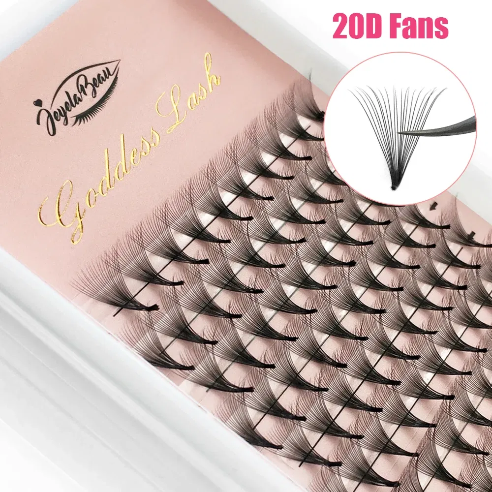 Color: Brushed Brass, Curl: C, Thickness: 0.07mm, Length: 15mm, Ships From: CHINA - Goddess 12D/14D/16D/20D Premade Fan Eyelash Extensions Natural Soft Russian Volume Lashes Faux Mink Individual Lash Extensions