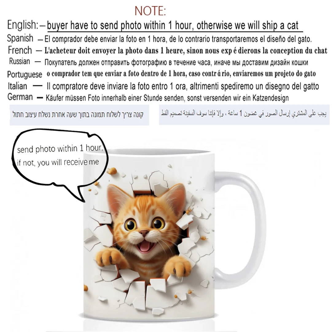 Color: Orange, Capacity: 301-400ml - Personalised Your Photo Mug, Custom NAME IMAGE TEXT Cup,Customize Coffee Mugs, Tea Cups, Mothers day, Wedding Gift 9 COLOURS