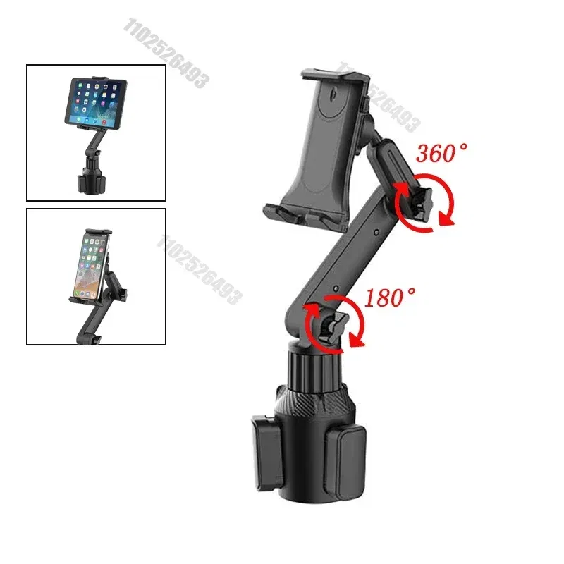 Car NEW Tablet Cup Holder Mount 360 Adjustable SmartphoneHolderCar 270 Tilt Bar Triangular Base Ram Mount Tablet Holder For SUVs