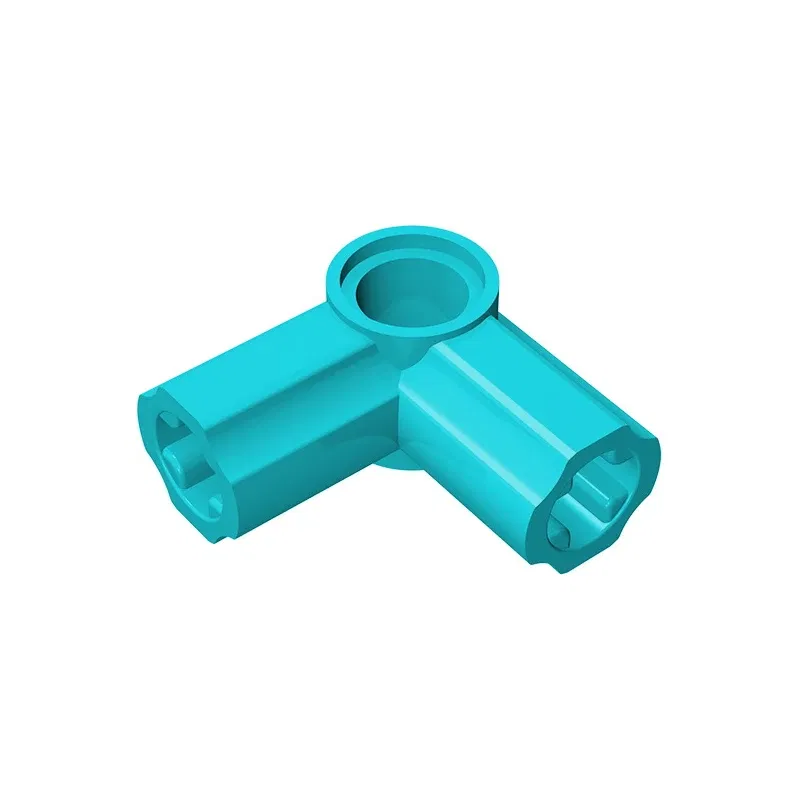 Color: Blue - Gobricks GDS-921 Technical, Axle and Pin Connector Angled #6 - 90 degrees compatible with lego 32014 pieces of children's DIY