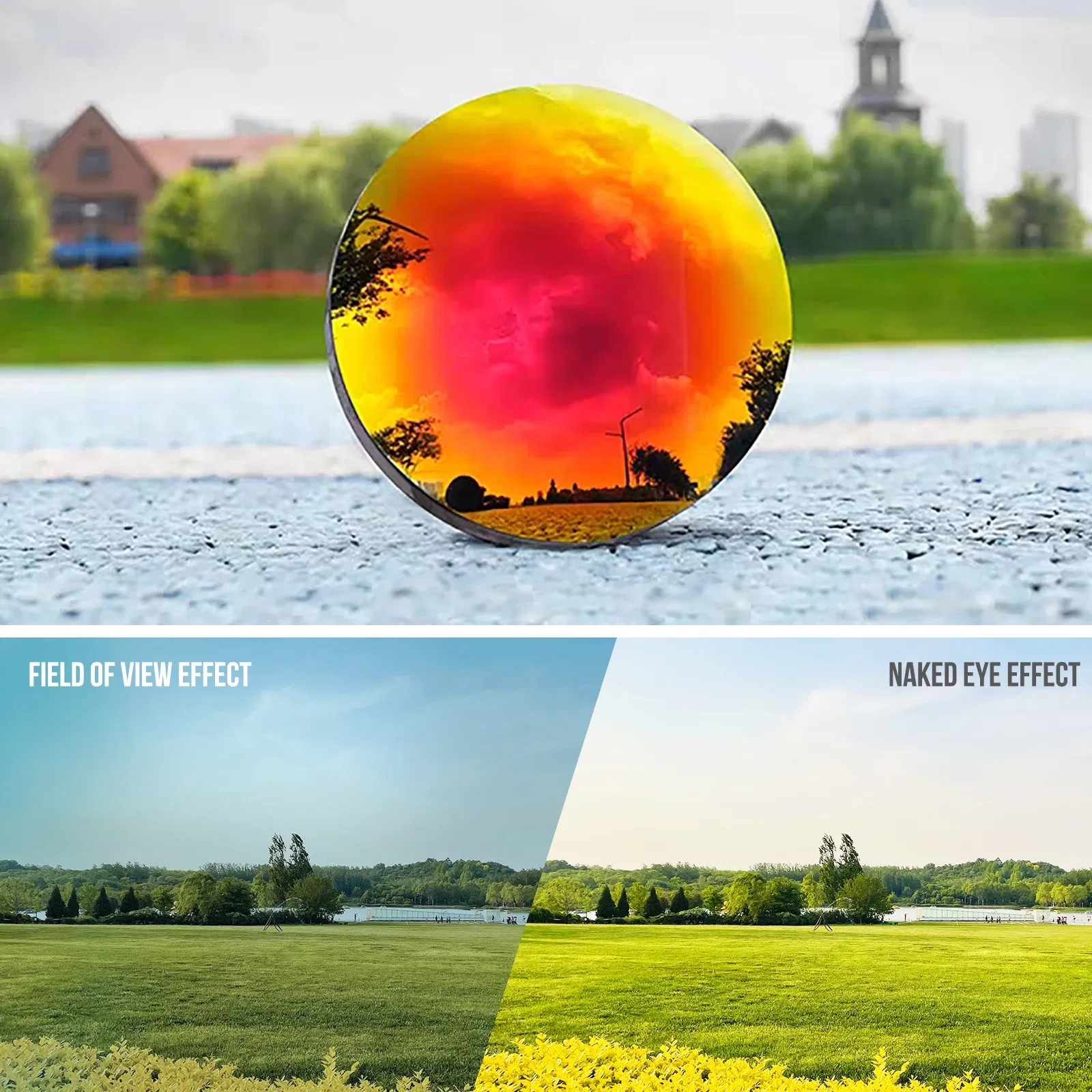 Lenses Color: Lake Blue, Lenses Degree: -4.00~-6.50 - HDTAC Prescription Replacement Lenses Customized Myopia Lenses Compatible With-Ray-Ban RW4010 Skyler 52mm Sunglasses