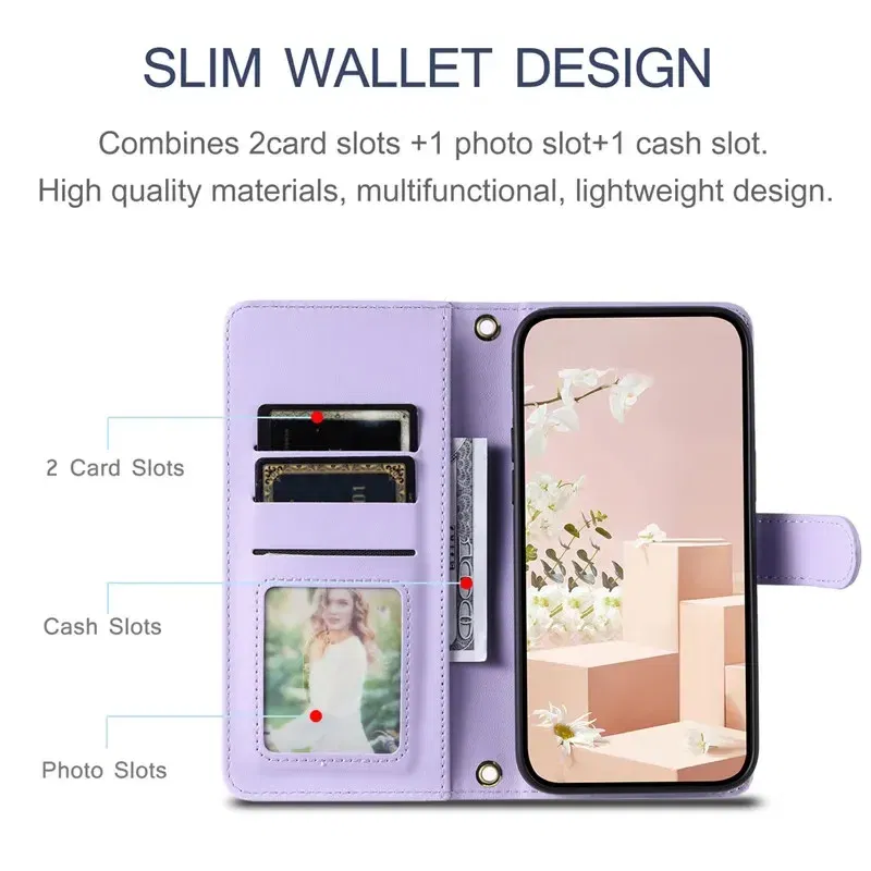 Material: Microfiber, Color: Red - Long lanyard Flip Leather Case for Samsung Galaxy Note 20 Ultra 10 9 8 Plus A10 A20E A30 A50 A70 A51 A71 A21S Wallet Card Cover