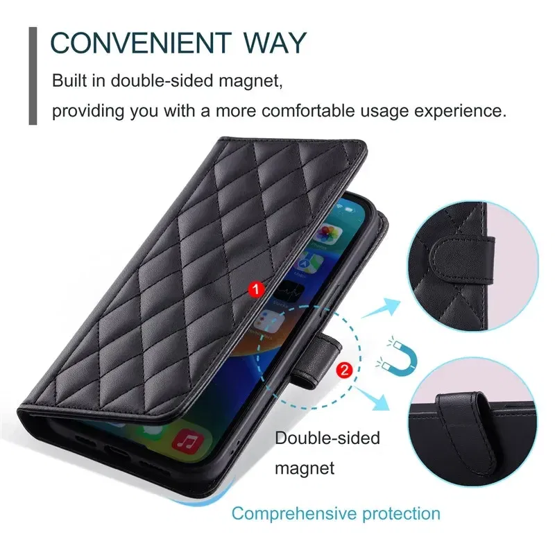 Material: Microfiber, Color: Red - Long lanyard Flip Leather Case for Samsung Galaxy Note 20 Ultra 10 9 8 Plus A10 A20E A30 A50 A70 A51 A71 A21S Wallet Card Cover