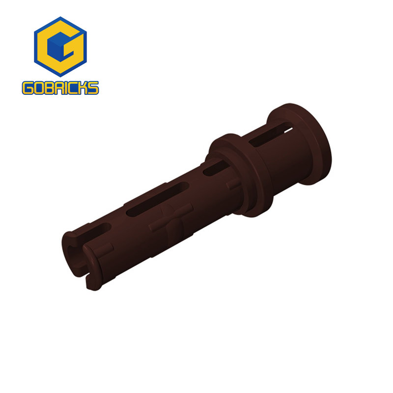 Color: DEEP BLUE - Gobricks 10PCS Bricks Technical Pin 3L with Friction Ridges Lengthwise and Stop Bush Compatible With 32054 Assembles Block