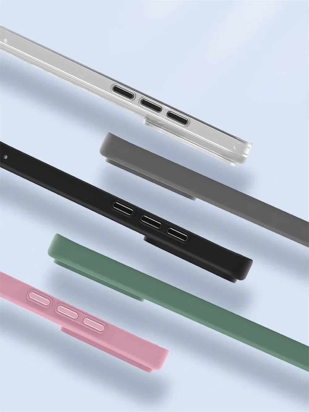 Color: Blue, Material: ABS - Luxury HD Transparent Shockproof Bumper Case For Xiaomi Mi 14 Pro Ultra For Magsafe Magnetic Wireless Charge Back Cover Shell