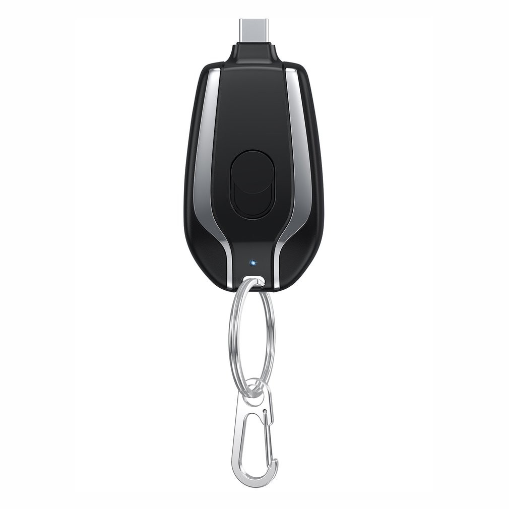 1500mAh Fast-Charge Keychain Power Bank