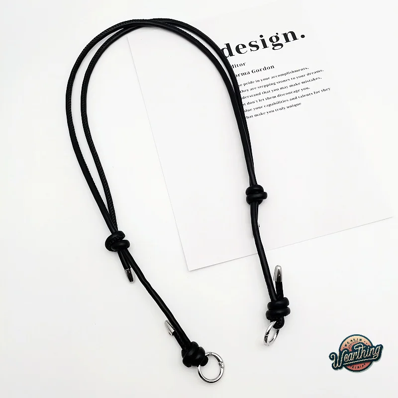 Color: green - Long Leather Shoulder Strap Crossbody Bag Adjustable Replacement Belt Handbag Strap Accessories DIY Bag Belt For Handbags