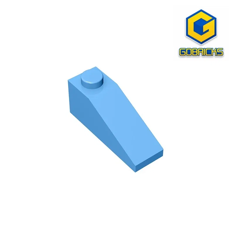 Color: DARK GRAY - Gobricks GDS-586 Slope 33 3 x 1 compatible with lego 4286 pieces of children's toys Building Blocks Technical Assembles