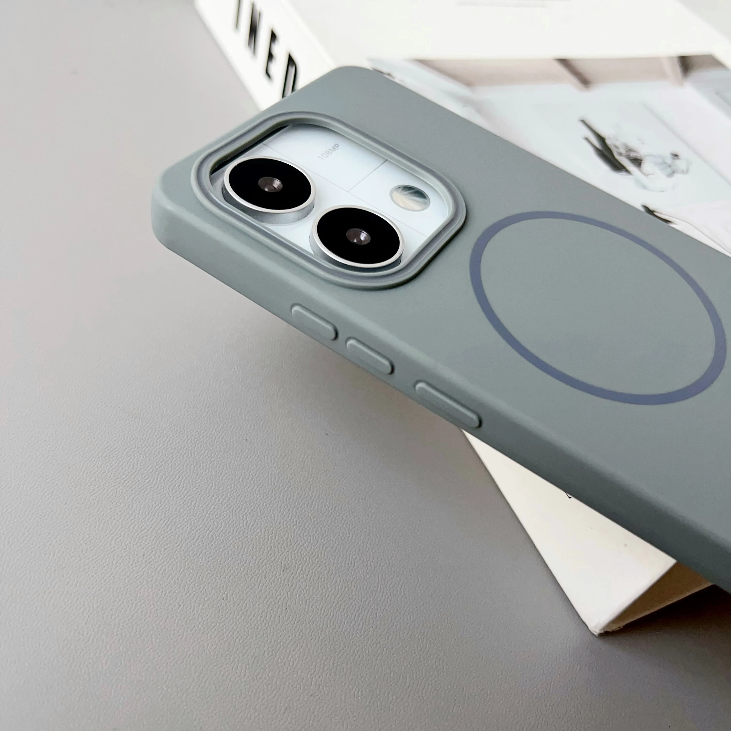 Color: Clear, Compatibility by Model: Redmi A5 4G (171mm) - NEW For Redmi Note 14 13 Pro A4 A5 4G 5G skin sensitive original thin circle magnetic solid color phone protective case