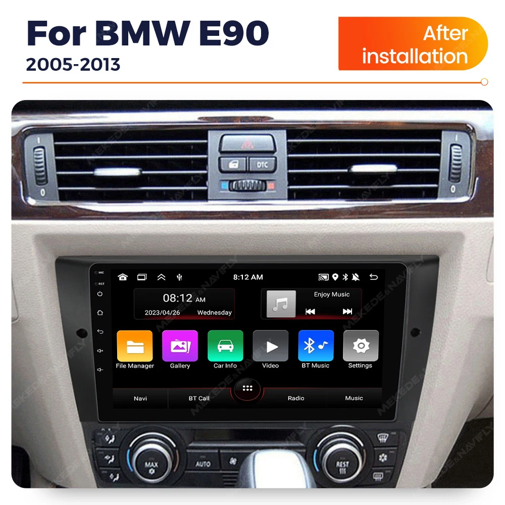 Color: Red - MEKEDE IPS 9 Inch For BMW 3-Series E90 E91 E92 E93 2005-2013 Autoradio Multimedia Head Unit No 2 Din GPS Navigation WIFI FM