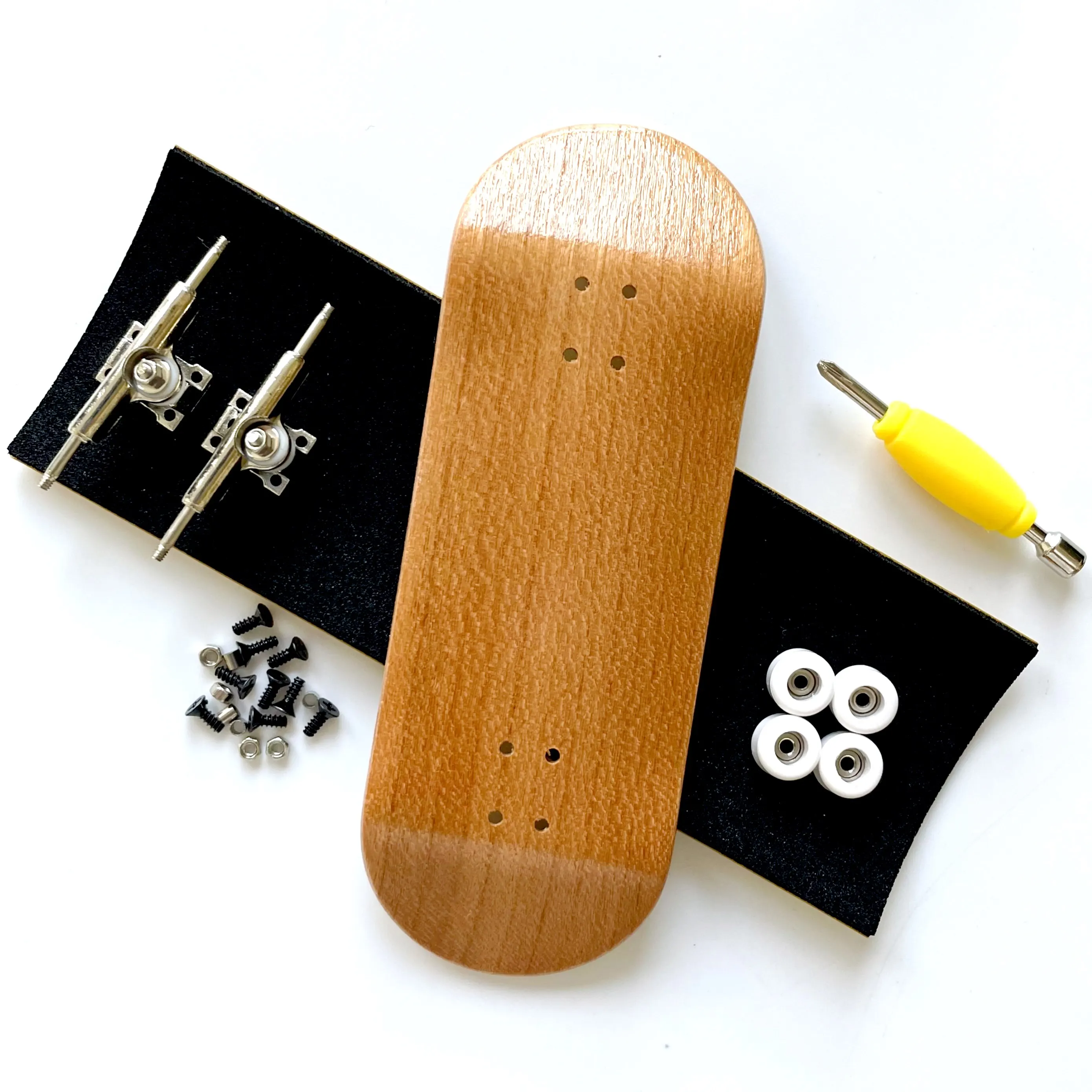 Color: green - 34mm Fingerboard Set with Double Axle Trucks Bearing Wheels