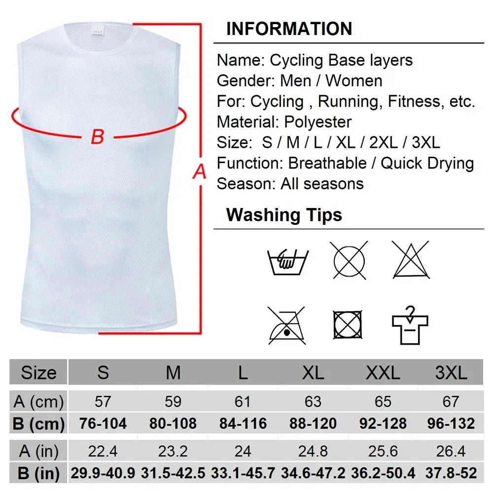Color: Beige, Size: M - Cycling Base Layers Reflective Vest White Cycling Jersey Undershirt Quick Dry Elastici Vest Road Bike Jerseys