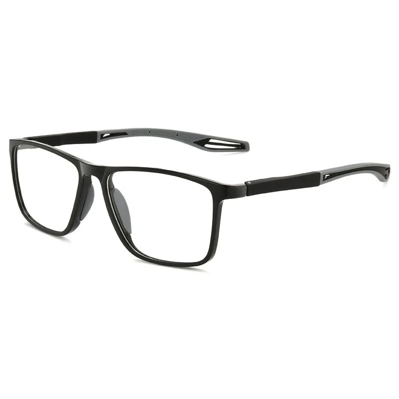 Frame Color: Black, Eye Prescription: +150 - Soft Multifocal Progressive Reading Glasses Anti Blue Light Multifocal Elderly Eyewears Men Women's Large Frame Eyeglasses