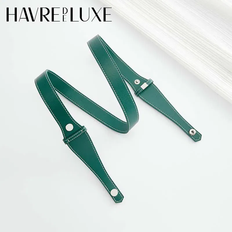 Color: SKY BLUE - Bag extended shoulder strap for Goyard Bowling 25 toiletries bag handle shoulder replacement strap bag modification accessories