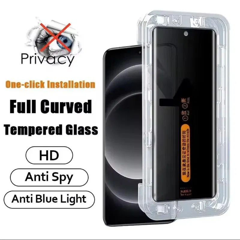 Color: Lucent, Bundle: Bundle12, Material: Anti Peeping - Privacy Peeping Anti-Spy Tempered Glass Film for OnePlus 12 13R 11 9RT 8 7T 10 Pro Screen Protector Add Install Dust Removal Kit