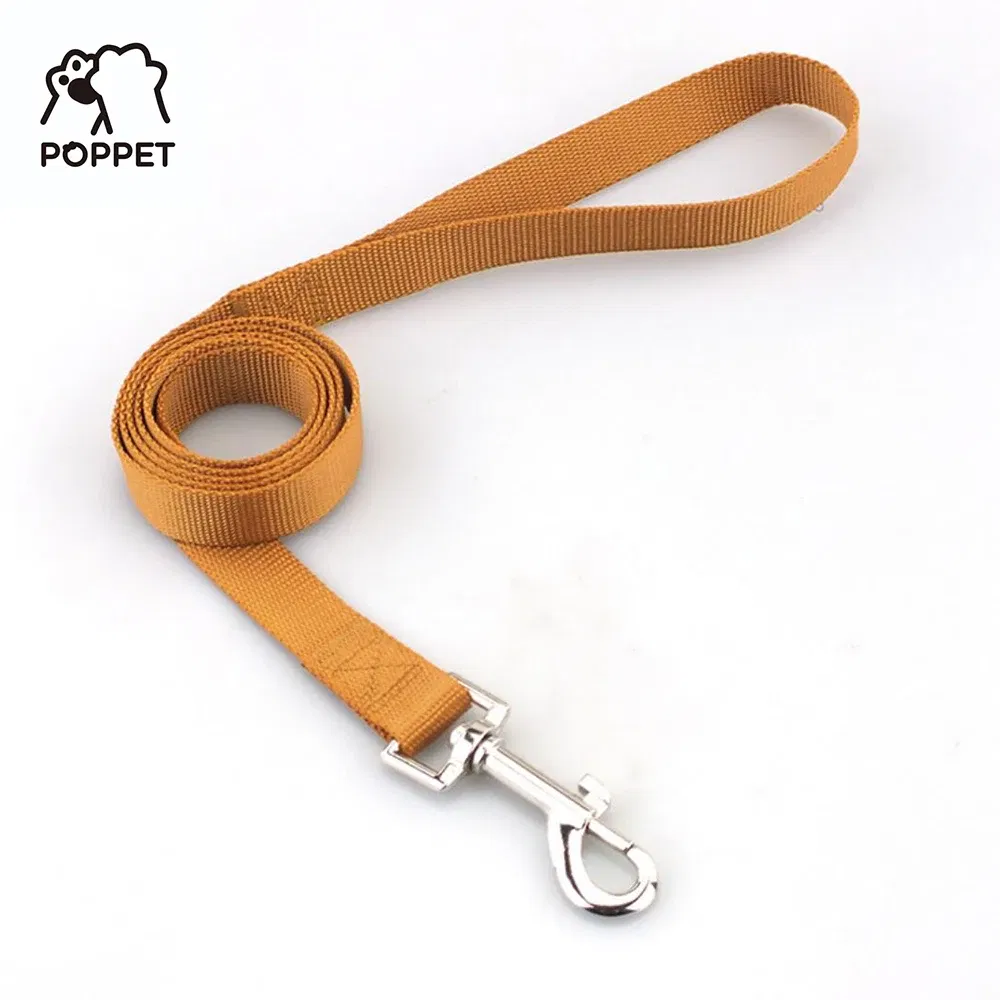 Color: Gold, Size: XS - Strong Durable Dog Training Leash Lightweight Soft Convertible Pet Traction